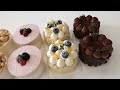 쫀득한 수제 떡 케이크 handmade chocolate rice cake korean dessert cafe