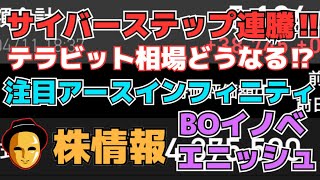 【株投資】『サイバーステップ』連騰へ!!テラビット相場どうなる⁉,『アースインフィニティ』昨日の売りは禁じ手の可能性⁉,『バンクオブイノベーション』上昇相場になれるか⁉【掲示板トレーダー】