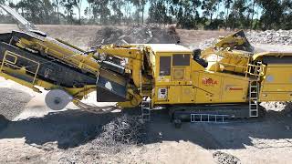 IMPACTOR - Keestrack R6h Impactor crushing recycled concrete to -20mm roadbase at high tonnage