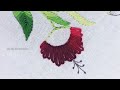 very attractive flower embroidery how to do embroidery for beginners