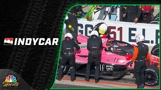 Katherine Legge's 2024 Indianapolis 500 ends early after car begins to smoke | Motorsports on NBC