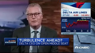Delta CEO: Planes will be 65-70% full with middle seat blocked