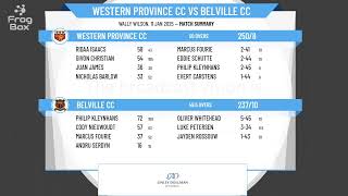 WPCA Premier League - Western Province CC 1st XI v Belville CC 1st XI