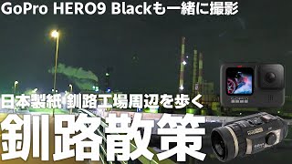 SiOnyx AURORA Pro と GoPro 9で 北海道 日本製紙釧路工場 の夜を散策