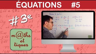 Résoudre une équation (2) - Troisième
