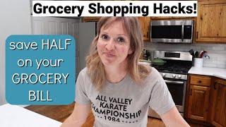 GROCERY SHOPPING HACKS! | TIPS TO SAVE HALF YOUR GROCERY BILL WITH FRUGAL FIT MOM