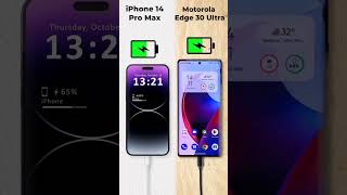 iPhone 14 pro max vs Motorola Edge 30 ultra Charging Test 🔌🔋 SUBSCRIBE For more #shorts #viral