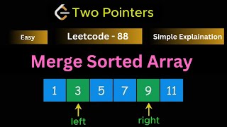 Merge Sorted Array Problem | leetcode 88 | codeplusmath