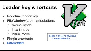 Leader key shortcuts in Vim