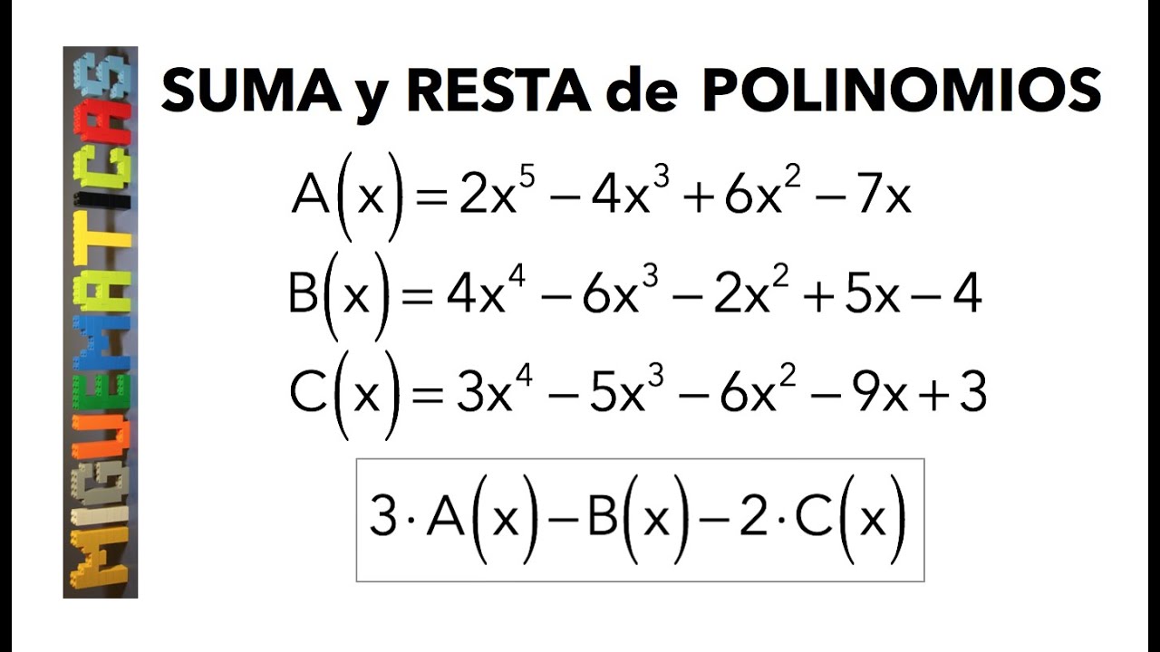 Suma Y Resta De Polinomios - YouTube