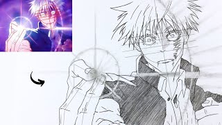 How To Draw Satoru Gojo Easy Step By Step Jujutsu Kaisen Easy Anime