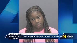 Woman arrested following June hit-and-run investigation in Evansville