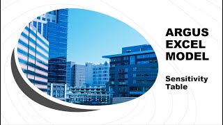 17 - ARGUS Excel Model - Sensitivity Table - Real Estate Financial Modeling