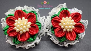 🎄RIBBON KANZASHI CHRISTMAS 🎄HAIR ACCESSORY