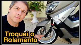 Rolamento da roda dianteira com folga Nmax 160 #nmax #scooter #rolamento