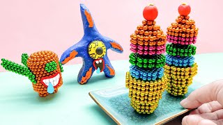 All Magnetic Bucky Balls Starro - Magnet fishing Stop Motion & Ice Cream, Breakfast recipes Cooking