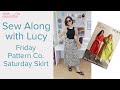 Sew an On Trend Midi Skirt With Me - Friday Pattern Co. Saturday Skirt