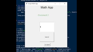 Simple Math App using Python