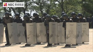 「多種多様な警備を」Ｇ７保健大臣会合前に長崎県警が警備訓練