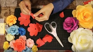 #x202b;اصنعي ورود من الورق| كيف تصنعين ورود من الورق| Lady Z Style| Diy Paper