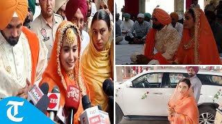 Sangrur MLA Narinder Kaur Bharaj marries AAP worker at Patiala village gurdwara