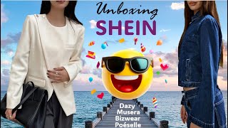 ASMR * Unboxing SHEIN vêtements des marques Bizwear Poéselle Dazy Musera