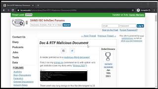 Doc & RTF Malicious Document