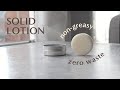 Zero waste solid lotion bar recipe