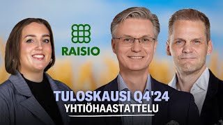 Raisio Q4’24: Hyvästit kasviproteiiniliiketoiminnalle