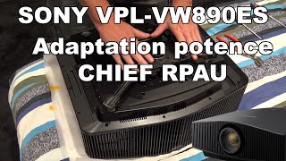 HCFR Sony VPL-VW890ES  Pose d'une potence Chief RPAU