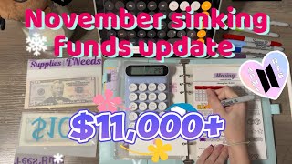 Counting all sinking funds || Have over $11,000 in savings