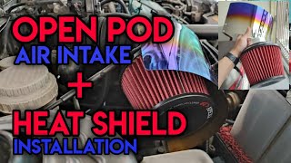 Pemasangan Open Pod Air Intake & Heat Shield | Modifikasi biasa je