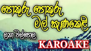 Pokuru Pokuru Mal Sanakeli | Without Voice | Karoake | Latha Walpola |  Karoke | පොකුරු පොකුරු මල් |