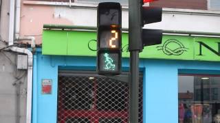 Animated crosswalk signal, Spain