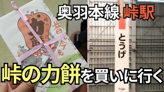 【秘境駅】奥羽本線峠駅に「峠の力餅」を買いに行きました【今も健在駅の立ち売り】