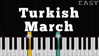 Mozart - Turkish March Ronda Alla Turca  Easy Piano Tutorial