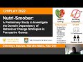 nutri smober a preliminary study to investigate the domain dependency of behaviour change strate...