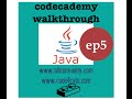 Codecademy Walkthrough Java 5. Boolean Operators: Precedence
