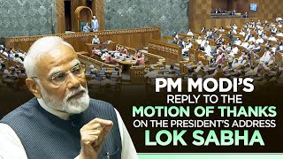 PM Modi in Lok Sabha | Motion of Thanks on President's address | Budget Session 2025