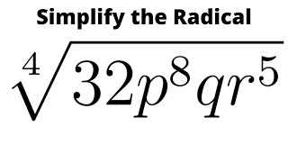 How to Simplify a Radical Expression with a Fourth Root