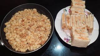 നോമ്പ് 11 ലേ സ്പെഷ്യൽ /  bread sandwich / white sauce pasta☺️