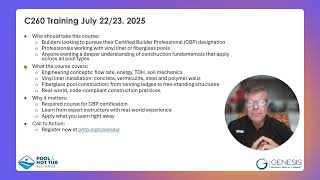 Rick Black on C260: Vinyl Liner/Fiberglass Pool Construction School - Your Path to CBP