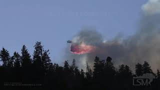 07-15-2021 Paradise, CA - Dixie Wildfire - Crazy Air Support Shots - fire fighting from train - SOT