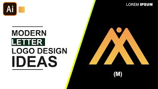 Modern (M) Letter Logo Design In Adobe Illustrator | Grid Logo Design || With Inaa Graphics ||