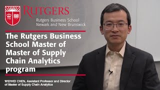 Rutgers Business School's Master of Supply Chain Analytics Program