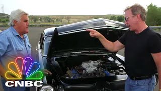 Jay Leno & Tim Allen Do Burnouts In Dodge Challenger SRT Hellcats | Jay Leno's Garage | CNBC Prime