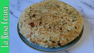 If you have LEFT RICE don't throw it away! PREPARE this FILLED rice OMELETTE