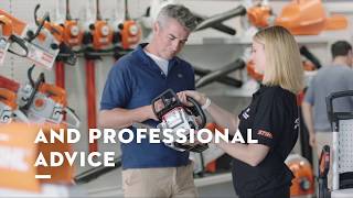 For a better way to buy garden power tools, visit your local STIHL Dealer.