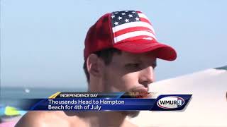 Thousands head to Hampton Beach for Fourth of July