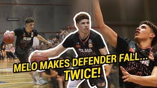 LaMelo Ball DESTROYS Australian Defender TWICE In First Regular Season Game! #1 NBA Draft Pick!?